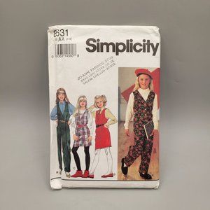 Simplicity Girls Jumpsuit and Jumper 8631 Size AA 7-14 UNCUT
